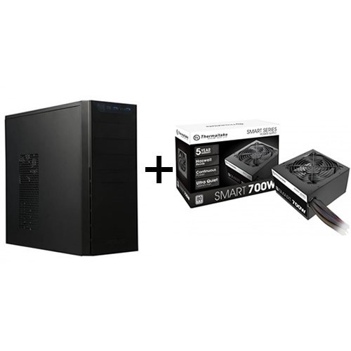 ANTEC VSK-4000E Mid Tower with Power Supply Thermaltake 700W 80+White Smart Non-Modular ATX Power Supply(SPD-0700NPCWUS-W)
